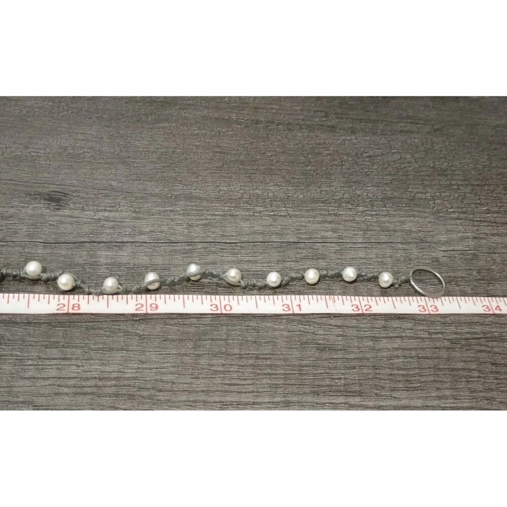 J Jill Rough Moonstone Real Pearl Silver Tone Necklace Missing J Jill Tag - Picture 6 of 6